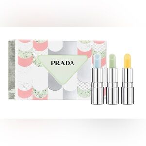 Prada Beauty New  3-Pc. Mini Lip Balm Trio Set. Limited Edition